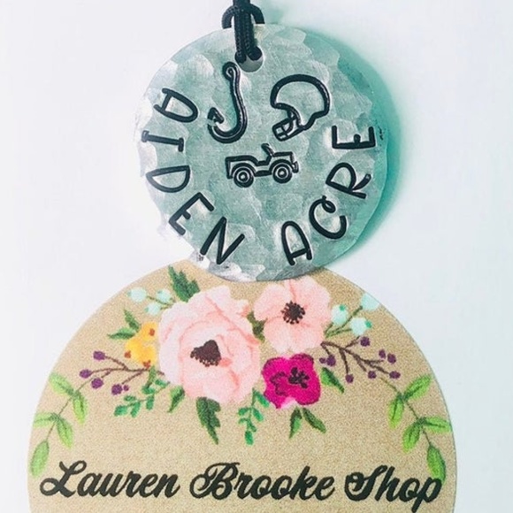 handmade Jewelry - Personalized Book Bag Tag
